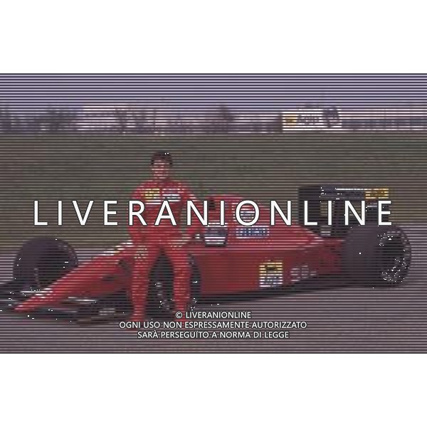 DIAP-RETROSPETTIVA JEAN ALESI PILOTA F1 NELLA FOTO JEAN ALESI NELL\'ANNO 1990 AG ALDO LIVERANI SAS