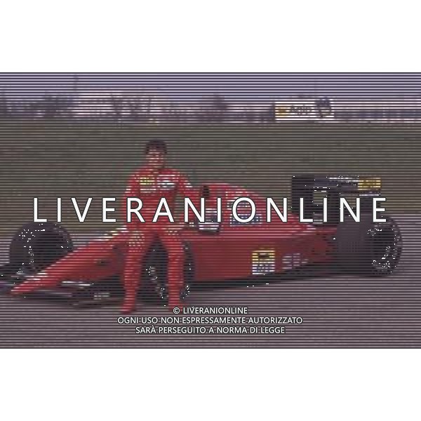 DIAP-RETROSPETTIVA JEAN ALESI PILOTA F1 NELLA FOTO JEAN ALESI NELL\'ANNO 1990 AG ALDO LIVERANI SAS
