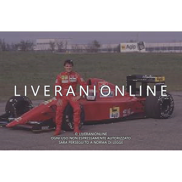 DIAP-RETROSPETTIVA JEAN ALESI PILOTA F1 NELLA FOTO JEAN ALESI NELL\'ANNO 1990 AG ALDO LIVERANI SAS