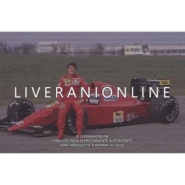 DIAP-RETROSPETTIVA JEAN ALESI PILOTA F1 NELLA FOTO JEAN ALESI NELL\'ANNO 1990 AG ALDO LIVERANI SAS