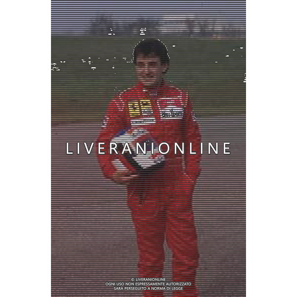 DIAP-RETROSPETTIVA JEAN ALESI PILOTA F1 NELLA FOTO JEAN ALESI NELL\'ANNO 1990 AG ALDO LIVERANI SAS