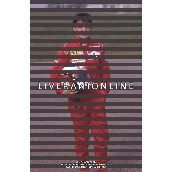 DIAP-RETROSPETTIVA JEAN ALESI PILOTA F1 NELLA FOTO JEAN ALESI NELL\'ANNO 1990 AG ALDO LIVERANI SAS
