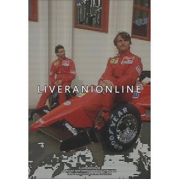 DIAP-RETROSPETTIVA RENE\'ARNOUX PILOYA F1 NELLA FOTO RENE\' ARNOUX CON MICHELE ALBORETO AG ALDO LIVERANI SAS