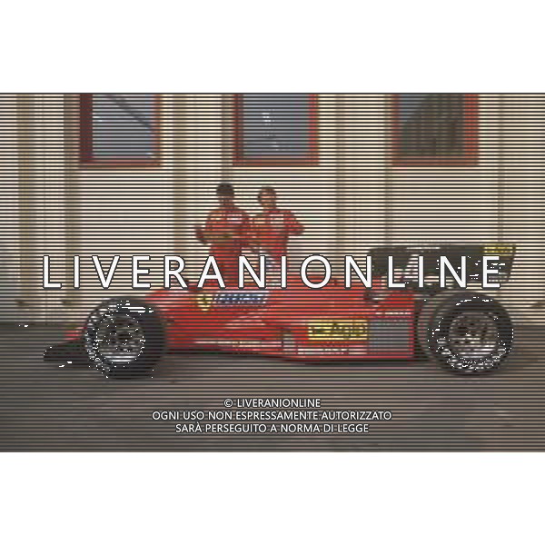 DIAP-RETROSPETTIVA RENE\'ARNOUX PILOYA F1 NELLA FOTO RENE\' ARNOUX CON MICHELE ALBORETO AG ALDO LIVERANI SAS