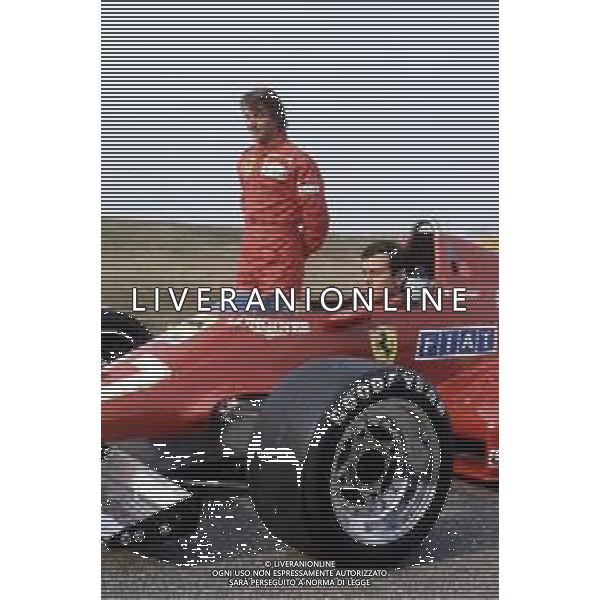 DIAP-RETROSPETTIVA RENE\'ARNOUX PILOYA F1 NELLA FOTO RENE\' ARNOUX CON PATRICK TAMBAY AG ALDO LIVERANI SAS
