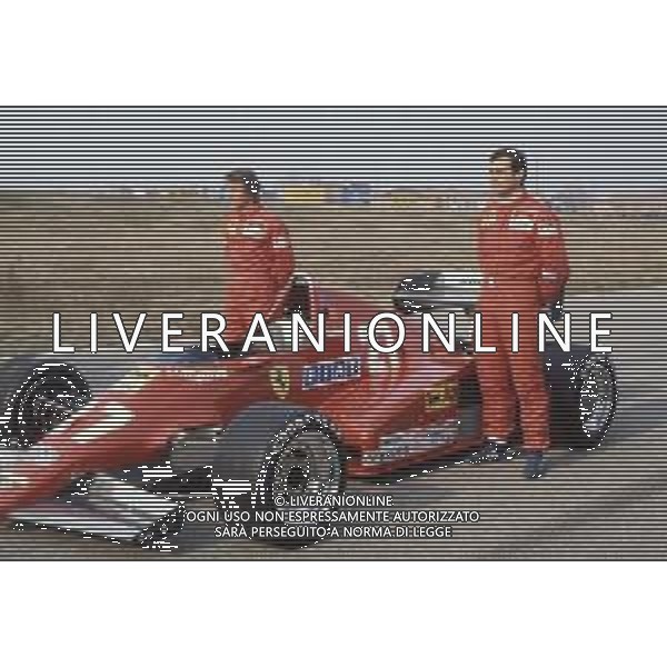 DIAP-RETROSPETTIVA RENE\'ARNOUX PILOYA F1 NELLA FOTO RENE\' ARNOUX CON PATRICK TAMBAY AG ALDO LIVERANI SAS