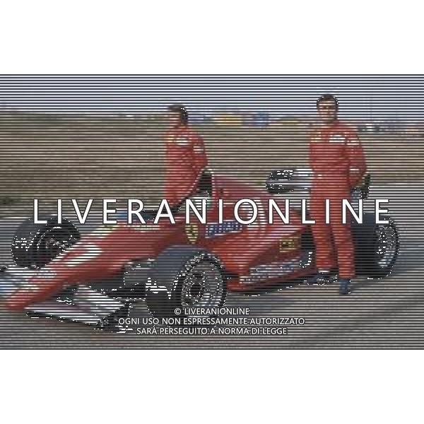 DIAP-RETROSPETTIVA RENE\'ARNOUX PILOYA F1 NELLA FOTO RENE\' ARNOUX CON PATRICK TAMBAY AG ALDO LIVERANI SAS