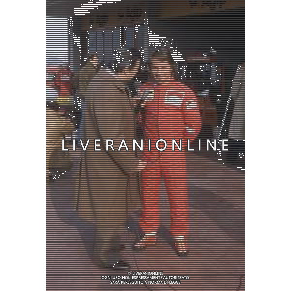 DIAP-RETROSPETTIVA RENE\'ARNOUX PILOYA F1 NELLA FOTO RENE\' ARNOUX CON IL GIORNALISTA MARIO POLTRONIERI AG ALDO LIVERANI SAS