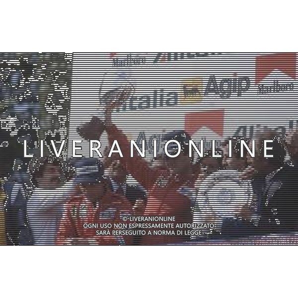 DIAP-RETROSPETTIVA PATRICK TAMBAY PILOTA F1 NELLA FOTO PATRICK TAMBAY CON RENE\' ARNOUX E ALAIN PROST A IMOLA AG ALDO LIVERANI SAS