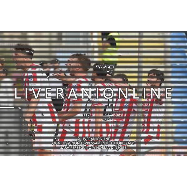 Serie C 2024-2025 Playoff Stadio Ezio Scida (Crotone) Nella foto: Festa gol Vicenza Andrea Rosito @Agenzia Liverani Sas -Crotone - Vicenza Playoff Lega Pro Campionato Calcio Serie C - 18.05.2025