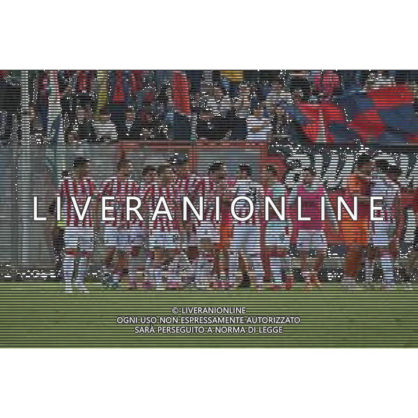 Serie C 2024-2025 Playoff Stadio Ezio Scida (Crotone) Nella foto: Festa gol Vicenza 1-2 Andrea Rosito @Agenzia Liverani Sas -Crotone - Vicenza Playoff Lega Pro Campionato Calcio Serie C - 18.05.2025
