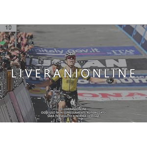 18-05-2025 Giro D\'italia; Tappa 09 Gubbio - Siena; 2025, Visma - Lease A Bike; 2025, Uae Team Emirates - Xrg; Van Aert, Wout; Del Toro Romero, Isaac; Siena; foto stefano sirotti-ag aldo liverani sas