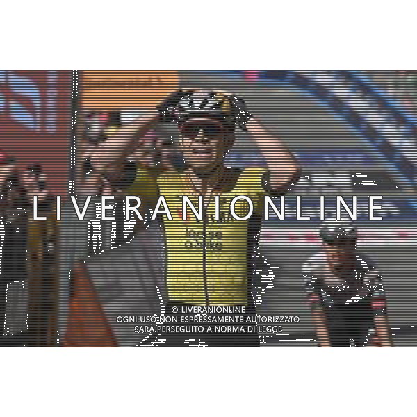 18-05-2025 Giro D\'italia; Tappa 09 Gubbio - Siena; 2025, Visma - Lease A Bike; Van Aert, Wout; Siena; foto stefano sirotti-ag aldo liverani sas
