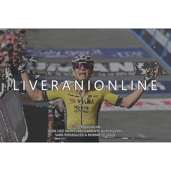 18-05-2025 Giro D\'italia; Tappa 09 Gubbio - Siena; 2025, Visma - Lease A Bike; Van Aert, Wout; Siena; foto stefano sirotti-ag aldo liverani sas
