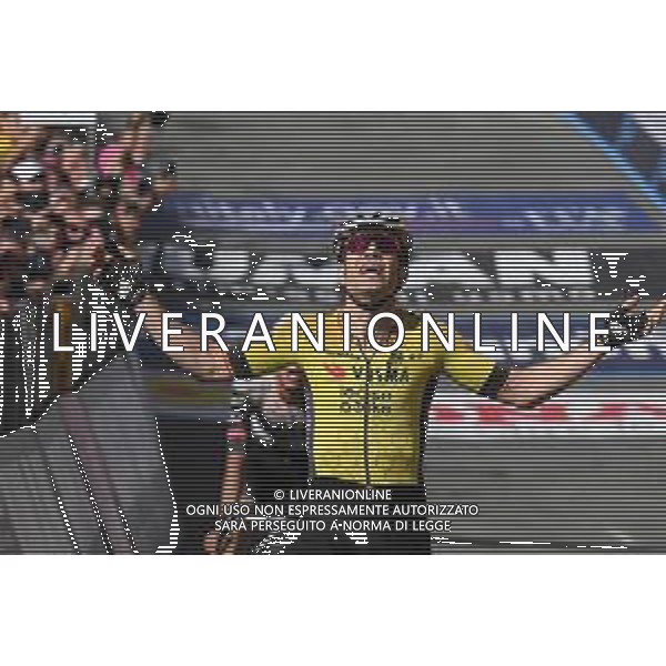 18-05-2025 Giro D\'italia; Tappa 09 Gubbio - Siena; 2025, Visma - Lease A Bike; Van Aert, Wout; Siena; foto stefano sirotti-ag aldo liverani sas
