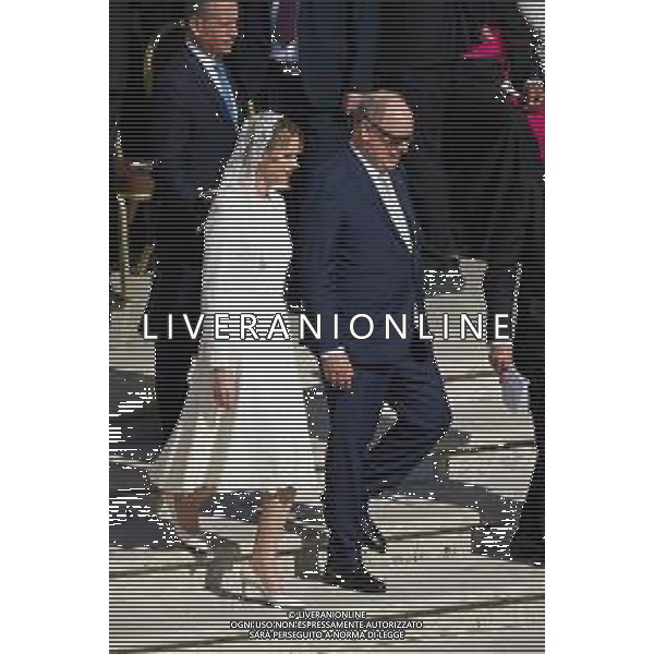 ROMA - 18 Maggio 2025 Celebrazione Eucaristica per l’inizio del Ministero Petrino del Vescovo di Roma Leone XIV Nella Foto: Principe Alberto di Monaco con la moglie Charlene, Princess of Monaco Andrea Bracaglia- AGENZIA ALDO LIVERANI SAS