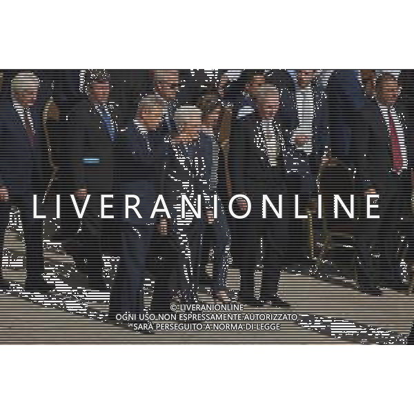 ROMA - 18 Maggio 2025 Celebrazione Eucaristica per l’inizio del Ministero Petrino del Vescovo di Roma Leone XIV Nella Foto: Sergio Mattarella con la figlia Laura Mattarella Andrea Bracaglia- AGENZIA ALDO LIVERANI SAS