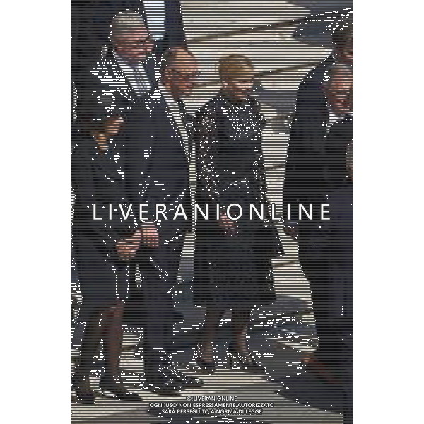ROMA - 18 Maggio 2025 Celebrazione Eucaristica per l’inizio del Ministero Petrino del Vescovo di Roma Leone XIV Nella Foto: Friedrich Merz cancelliere federale della Germania con la moglie Charlotte Andrea Bracaglia- AGENZIA ALDO LIVERANI SAS