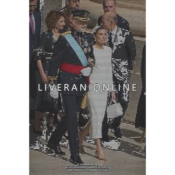 ROMA - 18 Maggio 2025 Celebrazione Eucaristica per l’inizio del Ministero Petrino del Vescovo di Roma Leone XIV Nella Foto: Filippo VI Re di Spagna con la moglie Letizia Ortiz Andrea Bracaglia- AGENZIA ALDO LIVERANI SAS
