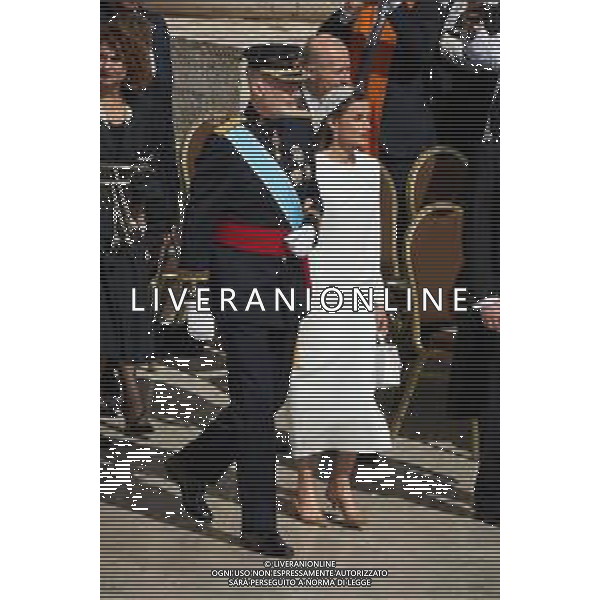 ROMA - 18 Maggio 2025 Celebrazione Eucaristica per l’inizio del Ministero Petrino del Vescovo di Roma Leone XIV Nella Foto: Filippo VI Re di Spagna con la moglie Letizia Ortiz Andrea Bracaglia- AGENZIA ALDO LIVERANI SAS