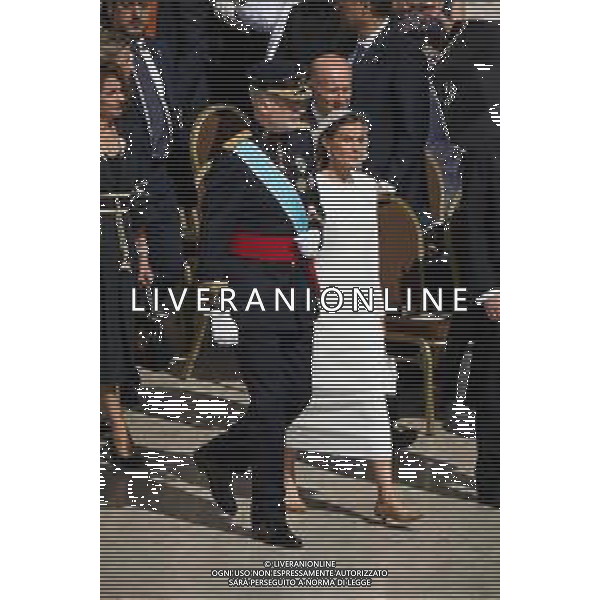 ROMA - 18 Maggio 2025 Celebrazione Eucaristica per l’inizio del Ministero Petrino del Vescovo di Roma Leone XIV Nella Foto: Filippo VI Re di Spagna con la moglie Letizia Ortiz Andrea Bracaglia- AGENZIA ALDO LIVERANI SAS