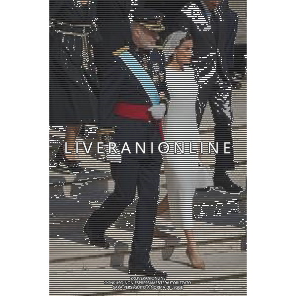 ROMA - 18 Maggio 2025 Celebrazione Eucaristica per l’inizio del Ministero Petrino del Vescovo di Roma Leone XIV Nella Foto: Filippo VI Re di Spagna con la moglie Letizia Ortiz Andrea Bracaglia- AGENZIA ALDO LIVERANI SAS