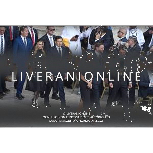 ROMA - 18 Maggio 2025 Celebrazione Eucaristica per l’inizio del Ministero Petrino del Vescovo di Roma Leone XIV Nella Foto: JD Vance Vicepresidente degli Stati Uniti d’America con la moglie Usha Vance e dietro Marco Rubio con la moglie Jeanette Dousdebes Rubio Andrea Bracaglia- AGENZIA ALDO LIVERANI SAS