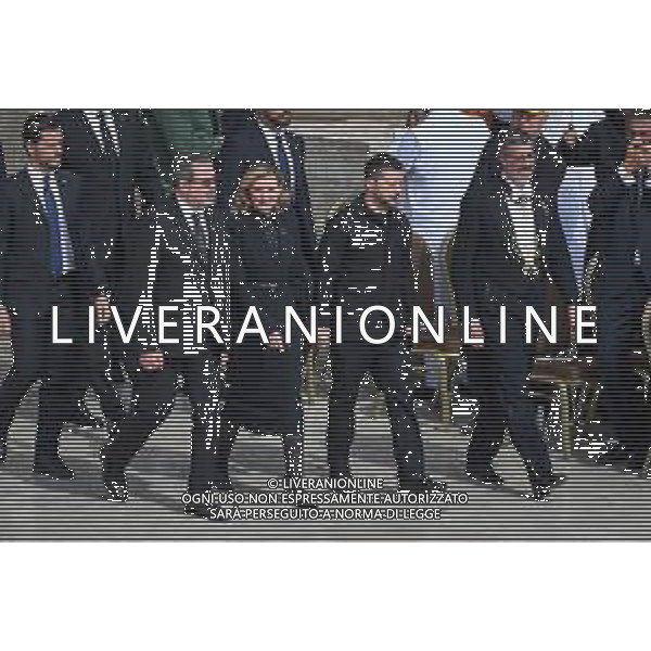 ROMA - 18 Maggio 2025 Celebrazione Eucaristica per l’inizio del Ministero Petrino del Vescovo di Roma Leone XIV Nella Foto: Volodymyr Zelensky con la moglie Olena Zelenska Andrea Bracaglia- AGENZIA ALDO LIVERANI SAS