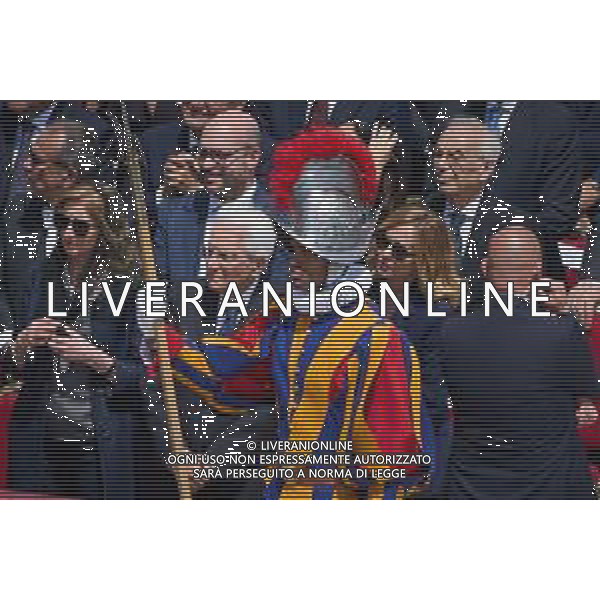 ROMA - 18 Maggio 2025 Celebrazione Eucaristica per l’inizio del Ministero Petrino del Vescovo di Roma Leone XIV Nella Foto: Laura Mattarella, Sergio Mattarella, Giorgia Meloni Andrea Bracaglia- AGENZIA ALDO LIVERANI SAS