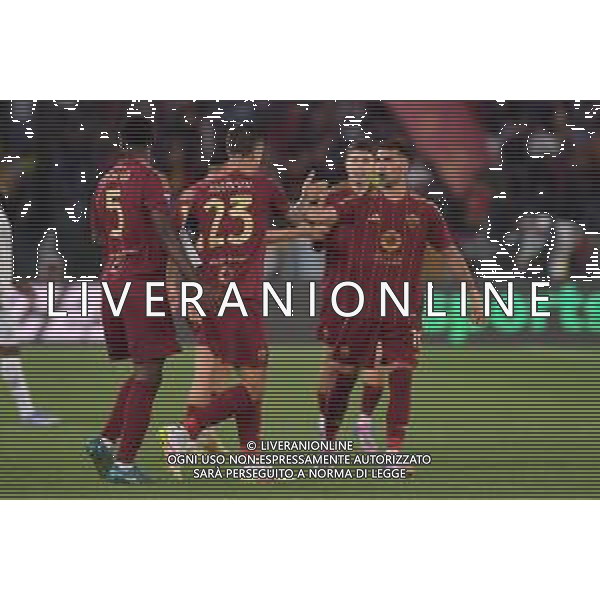 Roma vs Milan Campionato Serie A Enilive - 37 Giornata Stadio Olimpico - Roma 18-05-2025 nella foto Esultanza Gianluca mancini dopo il gol ©Federico Gaetano - AGENZIA ALDO LIVERANI SAS