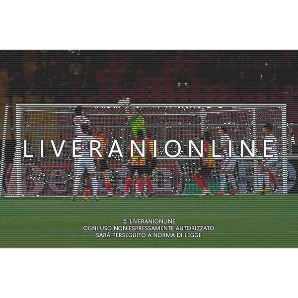 TVEM May 18, 2025 Lecce, Italy - US Lecce vs Torino FC - Italian soccer serie A 2024/25 - Via Del Mare Stadium. In the pic: Wladimiro Falcone of US Lecce saved foto emmanuele mastrodonato-ag aldo liverani sas