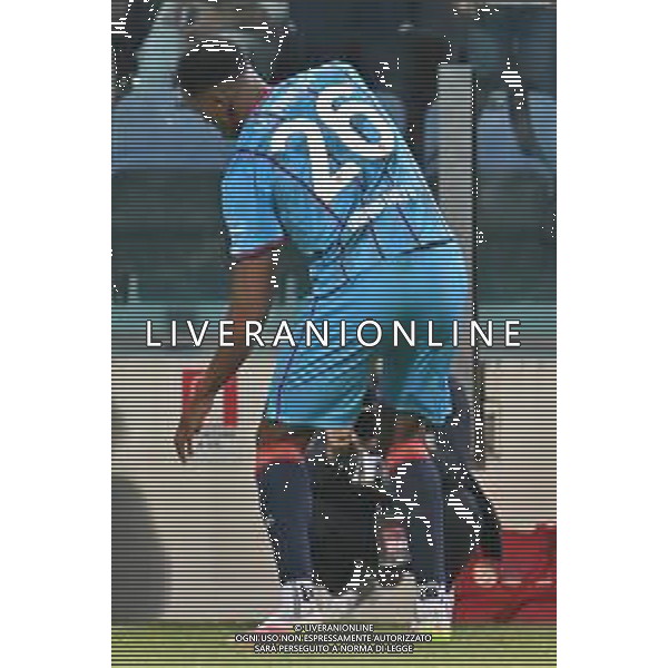 18-5-2025. Cagliari calcio-Venezia F.C., 37° giornata Serie A calcio Italia 2024/2025, stadio Unipol Domus Cagliari. Foto Salvatore Moi/Agenzia Aldo Liverani s.as. Nella foto: Gol ed esultanza del Cagliari contro Venezia in casa allo stadio Unipol Domus. Segna: Yerry Mina Cagliari ©MOI SALVATORE - AGENZIA ALDO LIVERANI SAS
