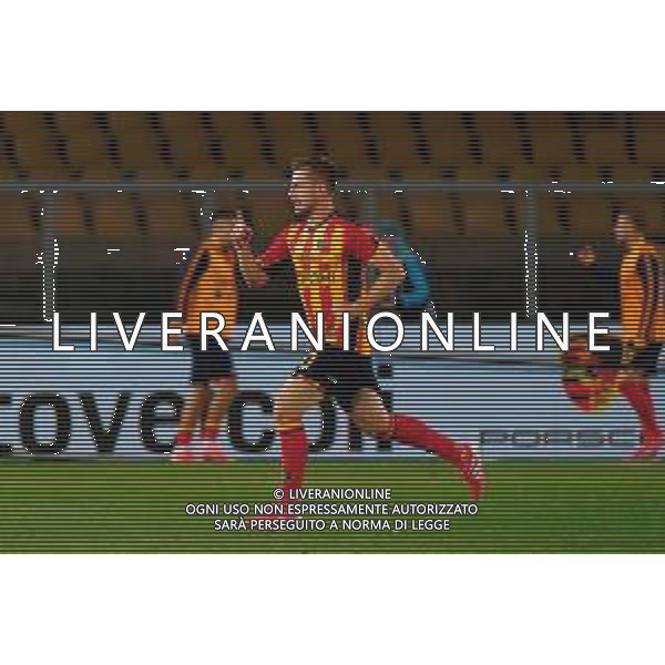 TVEM May 18, 2025 Lecce, Italy - US Lecce vs Torino FC - Italian soccer serie A 2024/25 - Via Del Mare Stadium. In the pic: Ylber Ramadani of US Lecce celebrates after scoring a goal foto emmanuele mastrodonato-ag aldo liverani sas