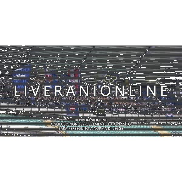 Como fans show their support during Hellas Verona FC vs Como FC 1907, 37° Serie A Enilive 2024-25 game at Marcantonio Bentegodi stadium in Verona (VR), Italy, on May 18, 2025. (Photo by Davide Casentini)- AGENZIA ALDO LIVERANI SAS