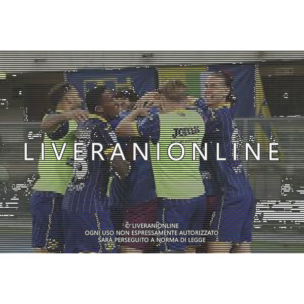 Darko Lazovic of Hellas Verona FC celebrates after scoring during Hellas Verona FC vs Como FC 1907, 37° Serie A Enilive 2024-25 game at Marcantonio Bentegodi stadium in Verona (VR), Italy, on May 18, 2025. (Photo by Davide Casentini)- AGENZIA ALDO LIVERANI SAS