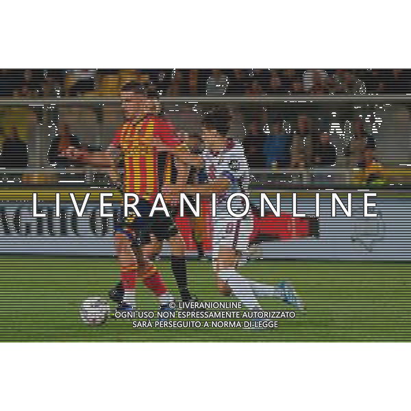 TVEM May 18, 2025 Lecce, Italy - US Lecce vs Torino FC - Italian soccer serie A 2024/25 - Via Del Mare Stadium. In the pic: Nikola Krstovic of US Lecce in action against Samuele Ricci of Torino FC foto emmanuele mastrodonato-ag aldo liverani sas
