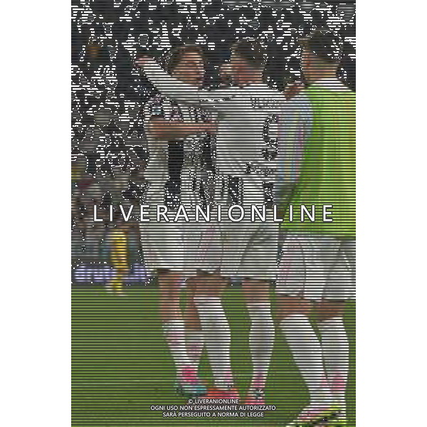 TVMV-Torino 18.05.2025 Allianz Stadium @Manuela Viganti /Ag. Aldo Liverani sas Juventus vs Udinese Campionato Calcio Serie A Enilive 2024/2025 37a giornata Nella foto: esultanza juventus dopo il gol di dusan vlahovic