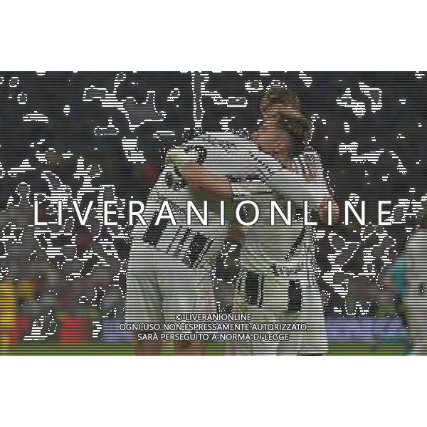 TVMV-Torino 18.05.2025 Allianz Stadium @Manuela Viganti /Ag. Aldo Liverani sas Juventus vs Udinese Campionato Calcio Serie A Enilive 2024/2025 37a giornata Nella foto: esultanza dusan vlahovic e francisco conceicao dopo il gol