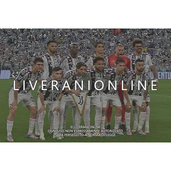 TVMV-Torino 18.05.2025 Allianz Stadium @Manuela Viganti /Ag. Aldo Liverani sas Juventus vs Udinese Campionato Calcio Serie A Enilive 2024/2025 37a giornata Nella foto: la formazione della juventus da sx verso dx: lloyd kelly, randal kolo muani, alberto costa, michele di gregorio, renato veiga, andrea cambiaso, francisco conceicao, manuel locatelli, weston mckennie, kenan yildiz, nico gonzaLEZ