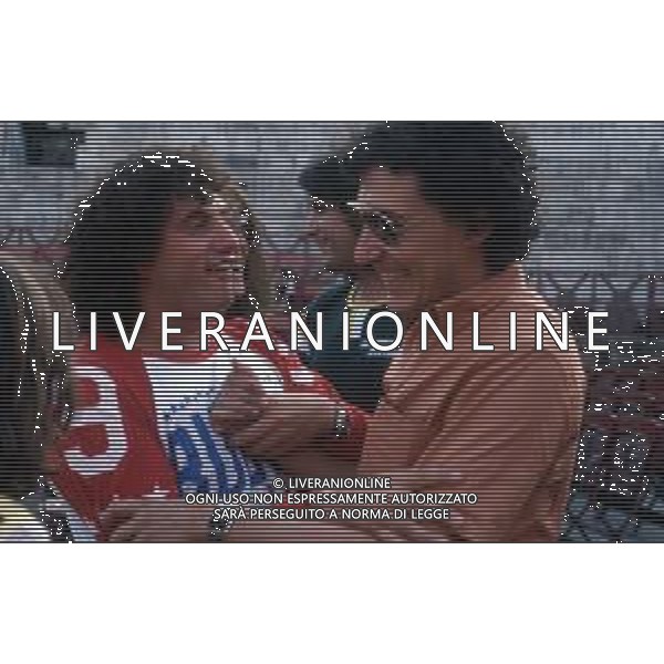 DIAP-RETROSPETTIVA ADRIANO PAPPALARDO CANTANTE NELLA FOTO ADRIANO PAPPALARDO CON JOCELYN HATTAB NELL\'ANNO 1979 AL FESTIVALBAR ARCHIVIO GIOVANNI LIVERANI-AG ALDO LIVERANI SAS