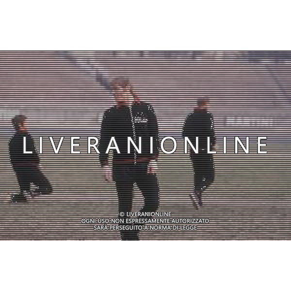 DIAP-RETROSPETTIVA ROMEO BENETTI CALCIATORE NELLA FOTO ROMEO BENETTI CON LA MAGLIA DEL MILAN CALCIO AG ALDO LIVERANI SAS