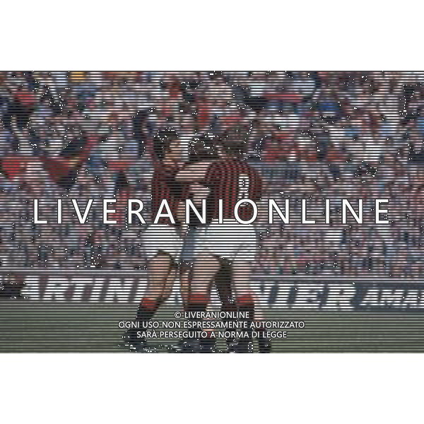 DIAP-RETROSPETTIVA ROMEO BENETTI CALCIATORE NELLA FOTO ROMEO BENETTI CON LA MAGLIA DEL MILAN CALCIO AG ALDO LIVERANI SAS