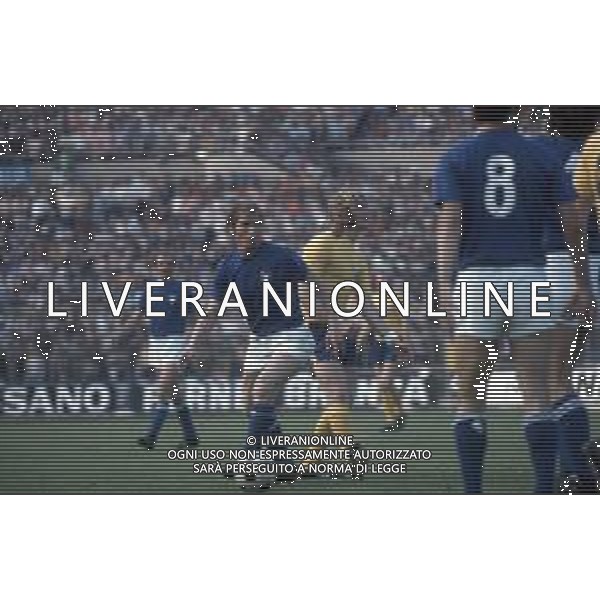 DIAP-RETROSPETTIVA ROMEO BENETTI CALCIATORE NELLA FOTO ROMEO BENETTI CON LA MAGLIA DELLA NAZIONALE ITALIANA DI CALCIO AG ALDO LIVERANI SAS