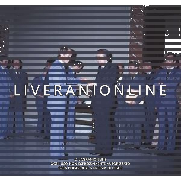DIAP-RETROSPETTIVA ROMEO BENETTI CALCIATORE NELLA FOTO ROMEO BENETTI PREMIATO DA GIULIO ANDREOTTI AG ALDO LIVERANI SAS 