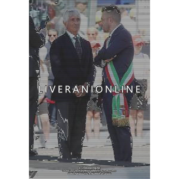 IMOLA 18 05 2025 IMOLA AUTODROMO ENZO E DINO FERRARI DOMENICA FORMULA 1 GRAN PREMIO DEL MADE IN ITALY E DELL\'EMILIA ROMAGNA NELLA FOTO DA SINISTRA MINISTRO ALLO SPORT ANDREA ABODI E SINDACO DI IMOLA MARCO PANIERI ©SANNA - AGENZIA ALDO LIVERANI SAS