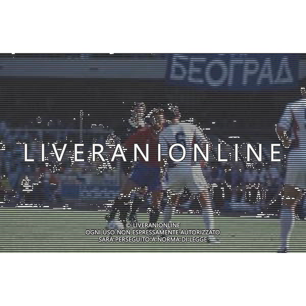 DIAP-RETROSPETTIVA MARTIN VASQUEZ CALCIATORE NELLA FOTO MARTIN VASQUEZ CON LA MAGLIA DELLA NAZIONALE DI CALCIO SPAGNA NELL\'ANNO1990 AG ALDO LIVERANI SAS
