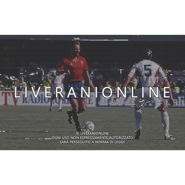 DIAP-RETROSPETTIVA MARTIN VASQUEZ CALCIATORE NELLA FOTO MARTIN VASQUEZ CON LA MAGLIA DELLA NAZIONALE DI CALCIO SPAGNA NELL\'ANNO1990 AG ALDO LIVERANI SAS