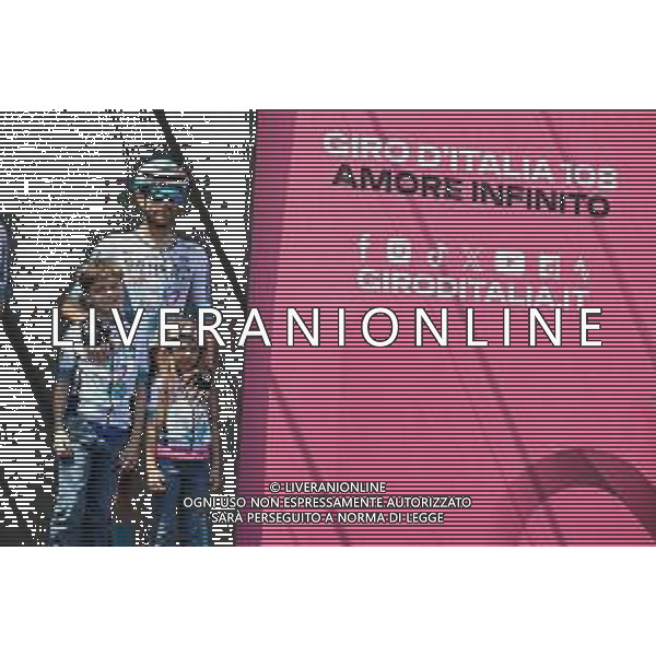 21-05-2025 Giro D\'italia; Tappa 11 Viareggio - Castelnovo Ne Monti; 2025, Bahrain - Victorious; Caruso, Damiano; Figli Caruso, Damiano; Viareggio;