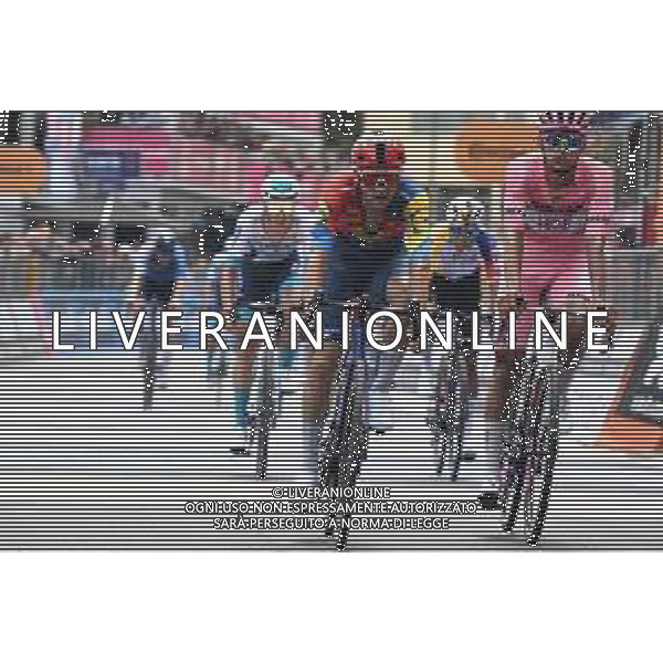 21-05-2025 Giro D\'italia; Tappa 11 Viareggio - Castelnovo Ne Monti; 2025, Uae Team Emirates - Xrg; 2025, Lidl - Trek; Del Toro Romero, Isaac; Ciccone, Giulio; Castelnovo Ne Monti; ©SIROTTI - AGENZIA ALDO LIVERANI SAS