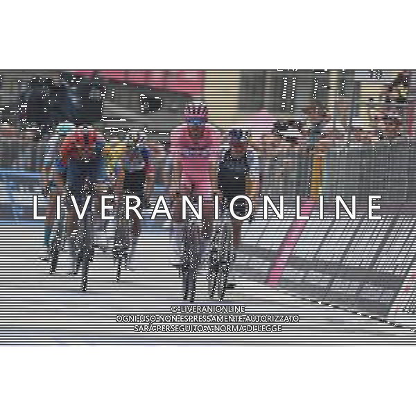 21-05-2025 Giro D\'italia; Tappa 11 Viareggio - Castelnovo Ne Monti; 2025, Uae Team Emirates - Xrg; 2025, Lidl - Trek; 2025, Q36.5; Del Toro Romero, Isaac; Ciccone, Giulio; Pidcock, Thomas; Castelnovo Ne Monti; ©SIROTTI - AGENZIA ALDO LIVERANI SAS